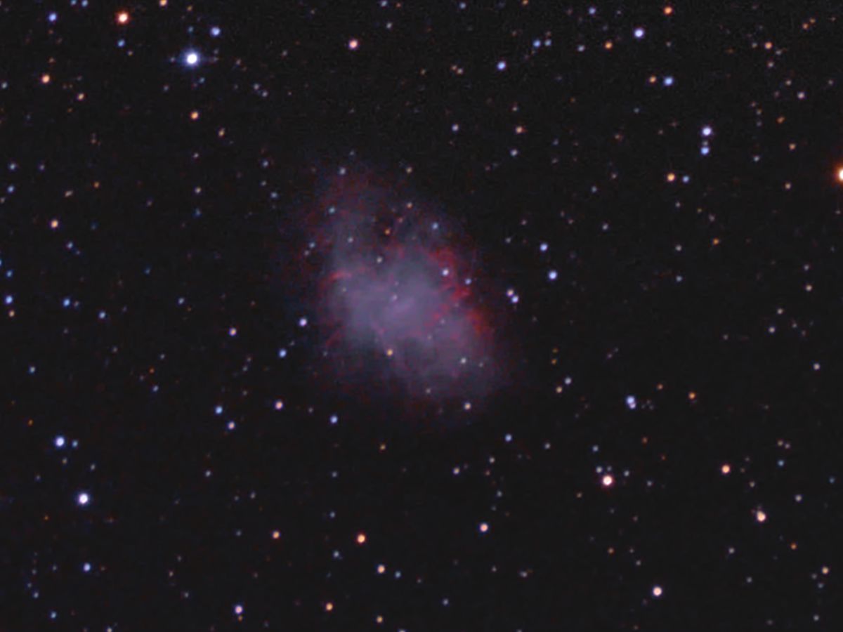 Close up of M1 the Crab Nebula