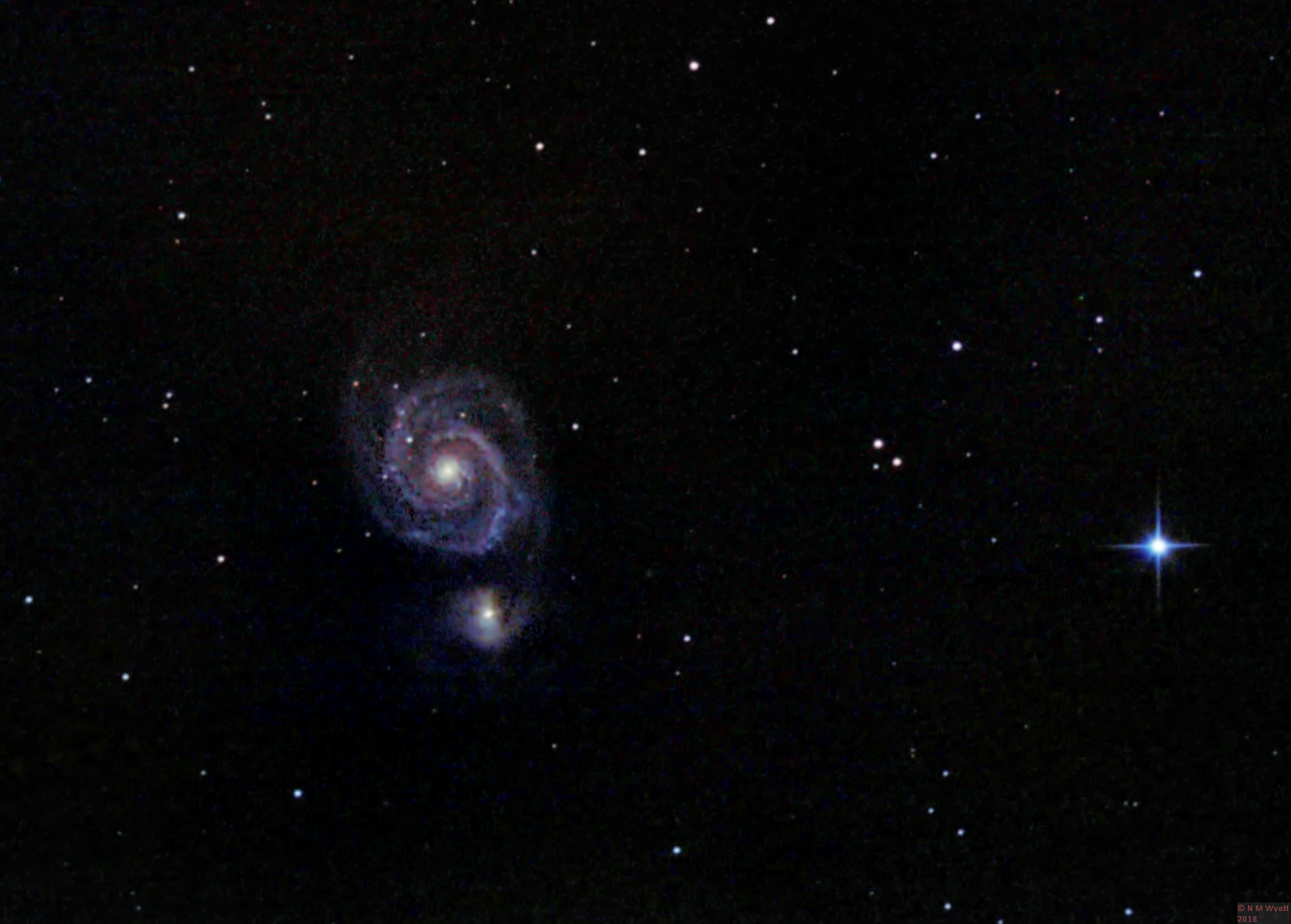 The Whirlpool Galaxy, M51