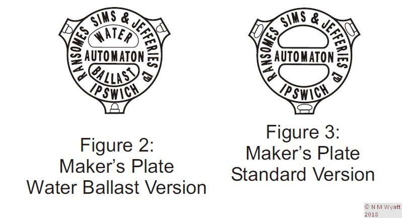 Ransome Sims and Jefferies Automaton Roller Plate Variants
